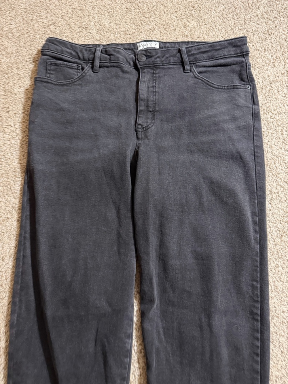 Ava & Viv Men's Straight Jeans in Black - Picture 2 of 4